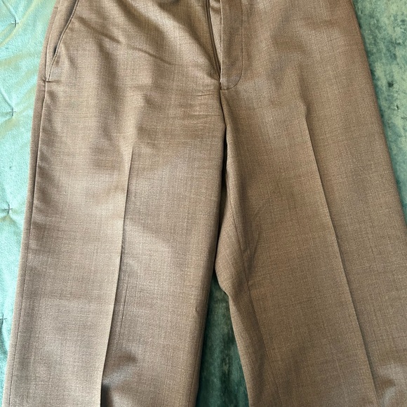 HART SCHAFFNER MARX 100% Wool Dress Pants Men’s Size approx 30/30. Slate Brown - Picture 2 of 5